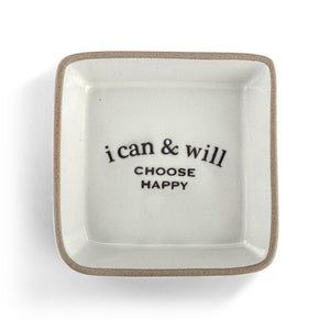 Trinket Dish, Choose Happy