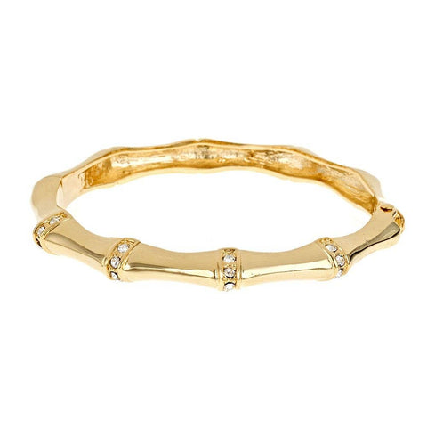 Bracelet Gold Stone Bamboo : Gold