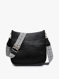 Crossbody with Guitar Strap, Chloe Black