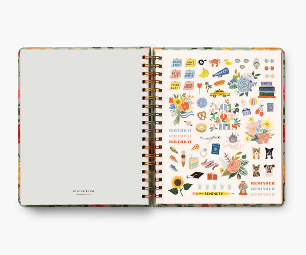 2025 Roses 17-Month Hardcover Spiral Planner