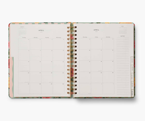 2025 Roses 17-Month Hardcover Spiral Planner