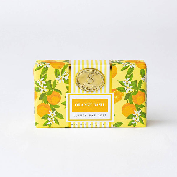 Orange Basil Wrapped Bar Soap