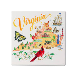 Virginia Ceramic Coaster