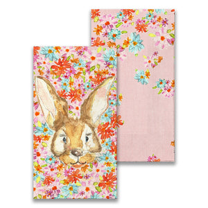 Napkins, Guest, Rabbit Face and Flowers