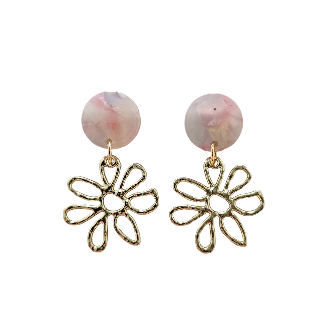 Earrings, Lily - Iridescent Pastel