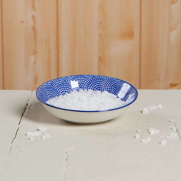 Dip Bowl, Blue Waves Porcelain