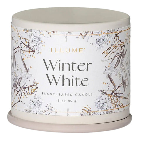 Winter White Demi Vanity Tin Candle