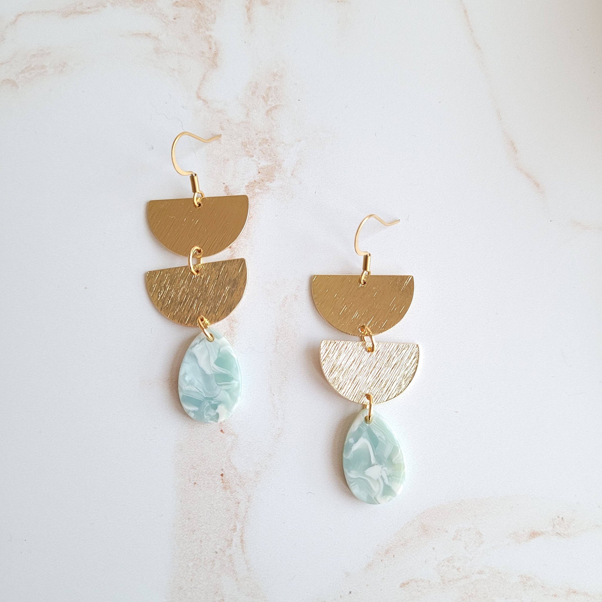 Earrings, Aria - Aquamarine