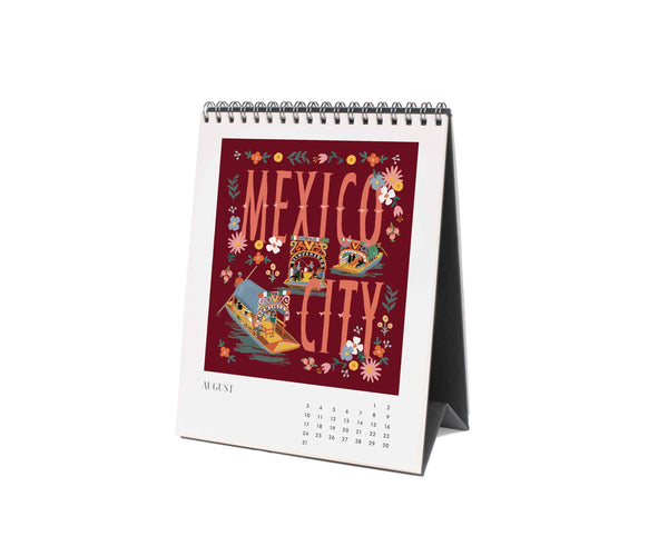 2025 Desk Calendar, Greetings from Around the World