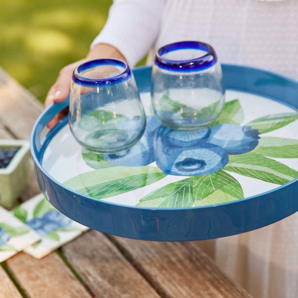 Tray, Blueberry Bunch 15" Round