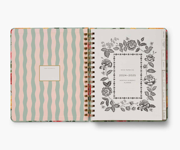 2025 Roses 17-Month Hardcover Spiral Planner