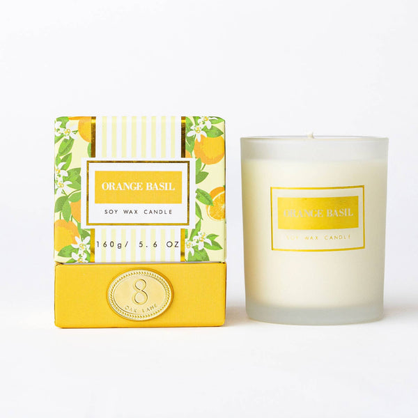 Orange Basil 5.6oz Soy Wax Candle