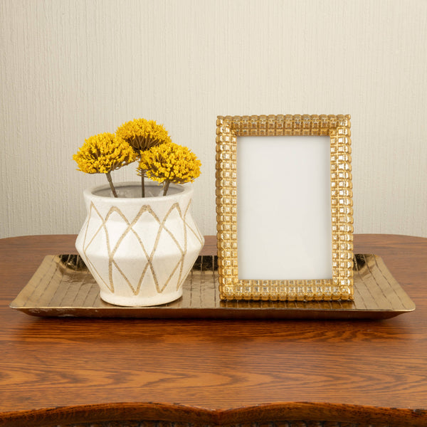 Frame, Gold/Silver Embossed Frame, 4x6