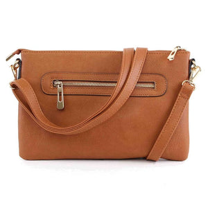 Wristlet Fashion Clutch/Crossbody: Camel