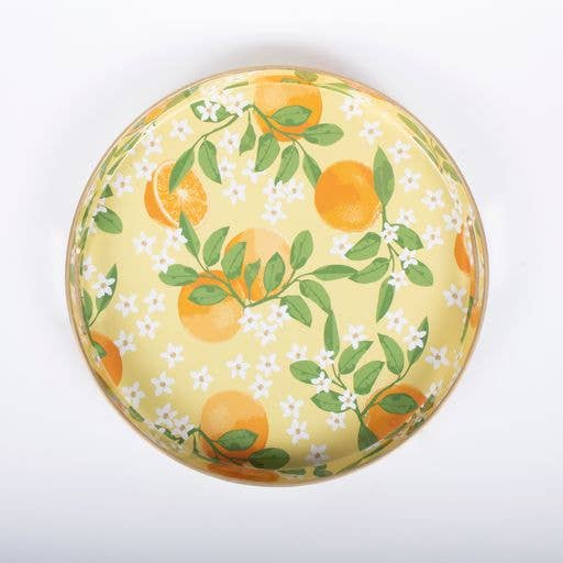 Orange Grove Round Tray