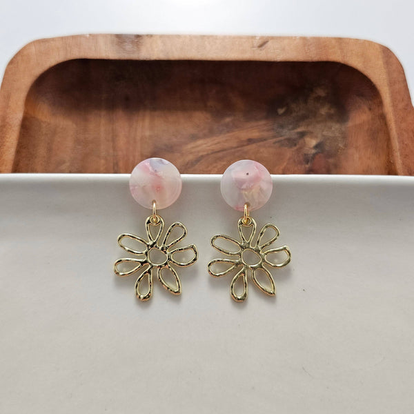 Earrings, Lily - Iridescent Pastel