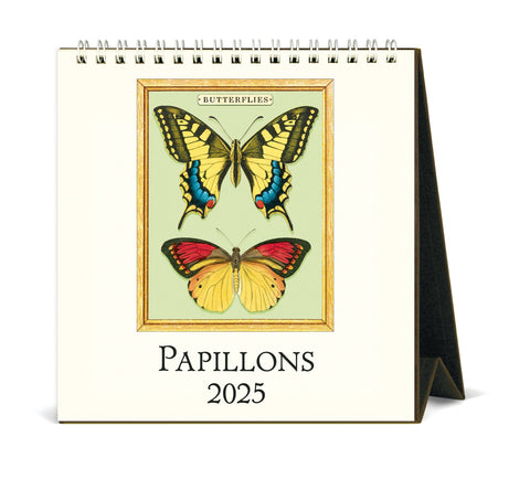 2025 Calendar, Desk, Papillons