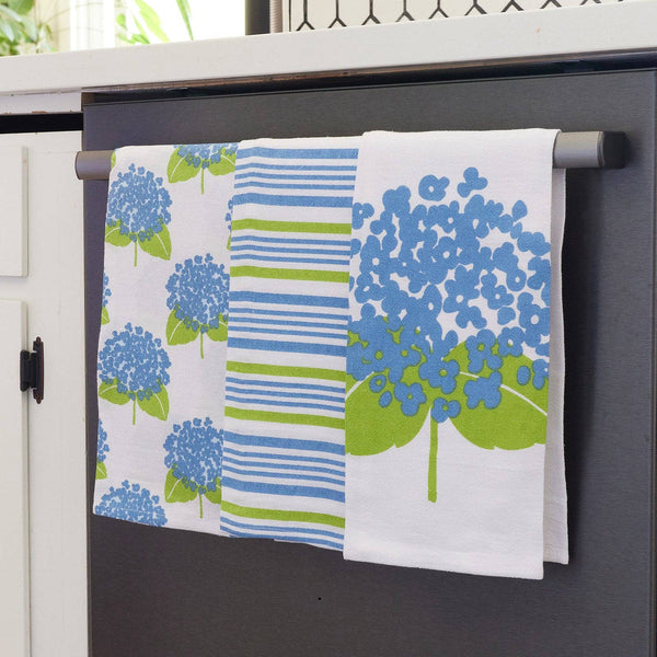 Hydrangea Kitchen Towels, Set/ 3