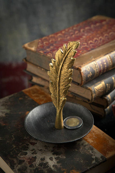 Jewelry/Coin Holder, Feather