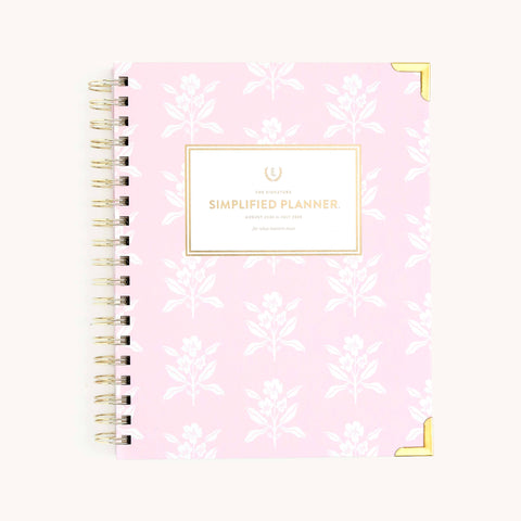 2024-2025 Weekly, Simplified Planner, Blush Block