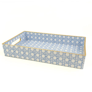 Tray, Blue Cane Vanity