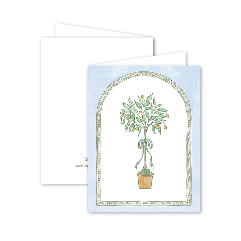 Boxed Cards, Set/8 Capri Kumquat Topiary