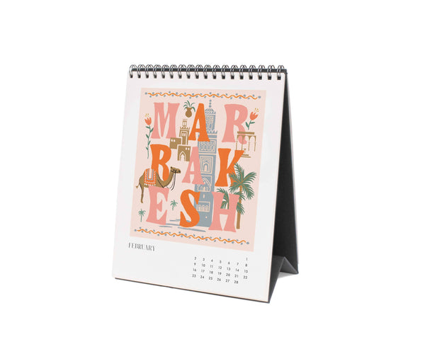 2025 Desk Calendar, Greetings from Around the World