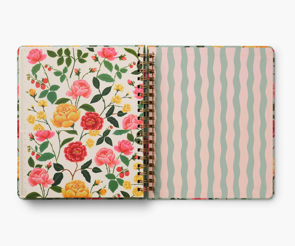 2025 Roses 17-Month Hardcover Spiral Planner