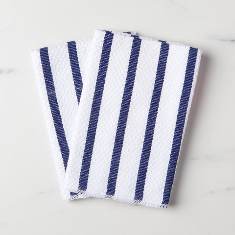 Dishcloths, Basketweave Royal Blue Set/2