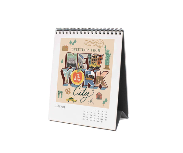 2025 Desk Calendar, Greetings from Around the World