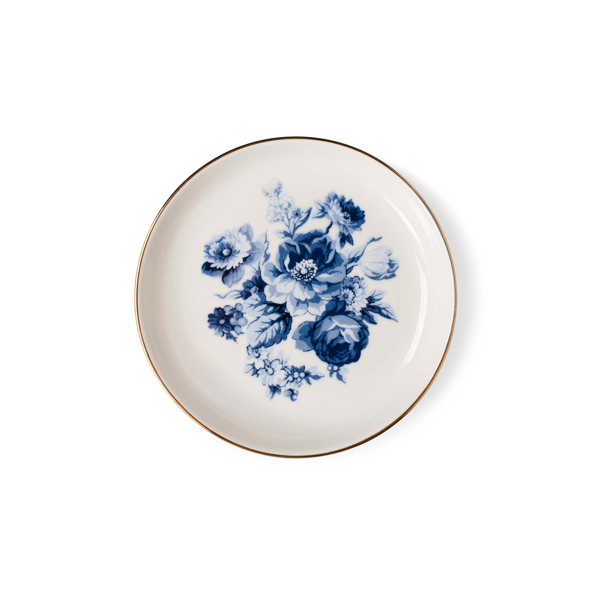 Trinket Tray, Blue Bouquet