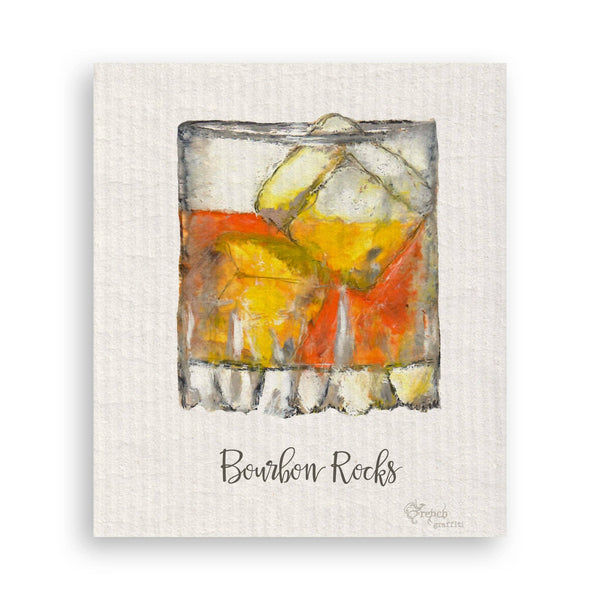 Tea Towel, Bourbon Rocks