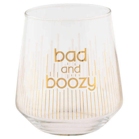 Wine Glass, Stemless, Bad and Boozy