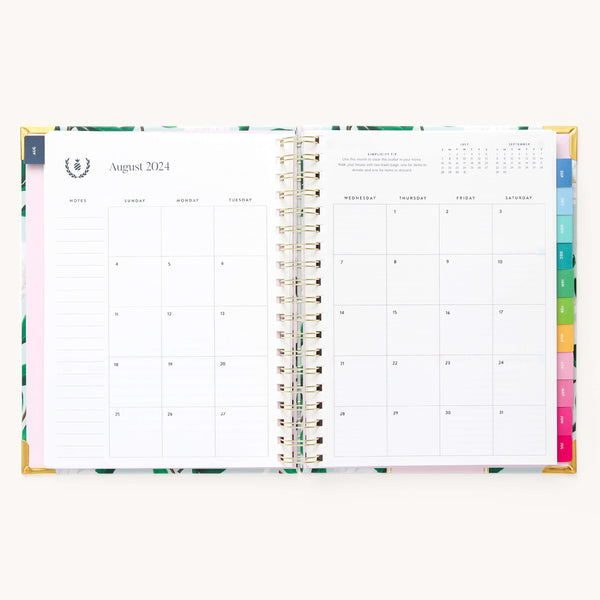 2024-2025 Weekly, Simplified Planner, Savannah Blooms