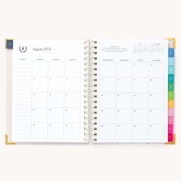 2024-2025 Weekly, Simplified Planner, Blush Block