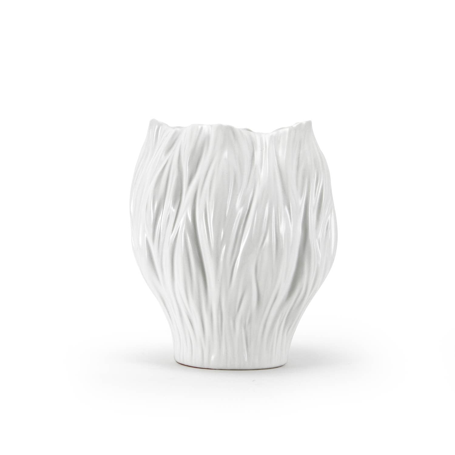 Vase, Floral Essence White