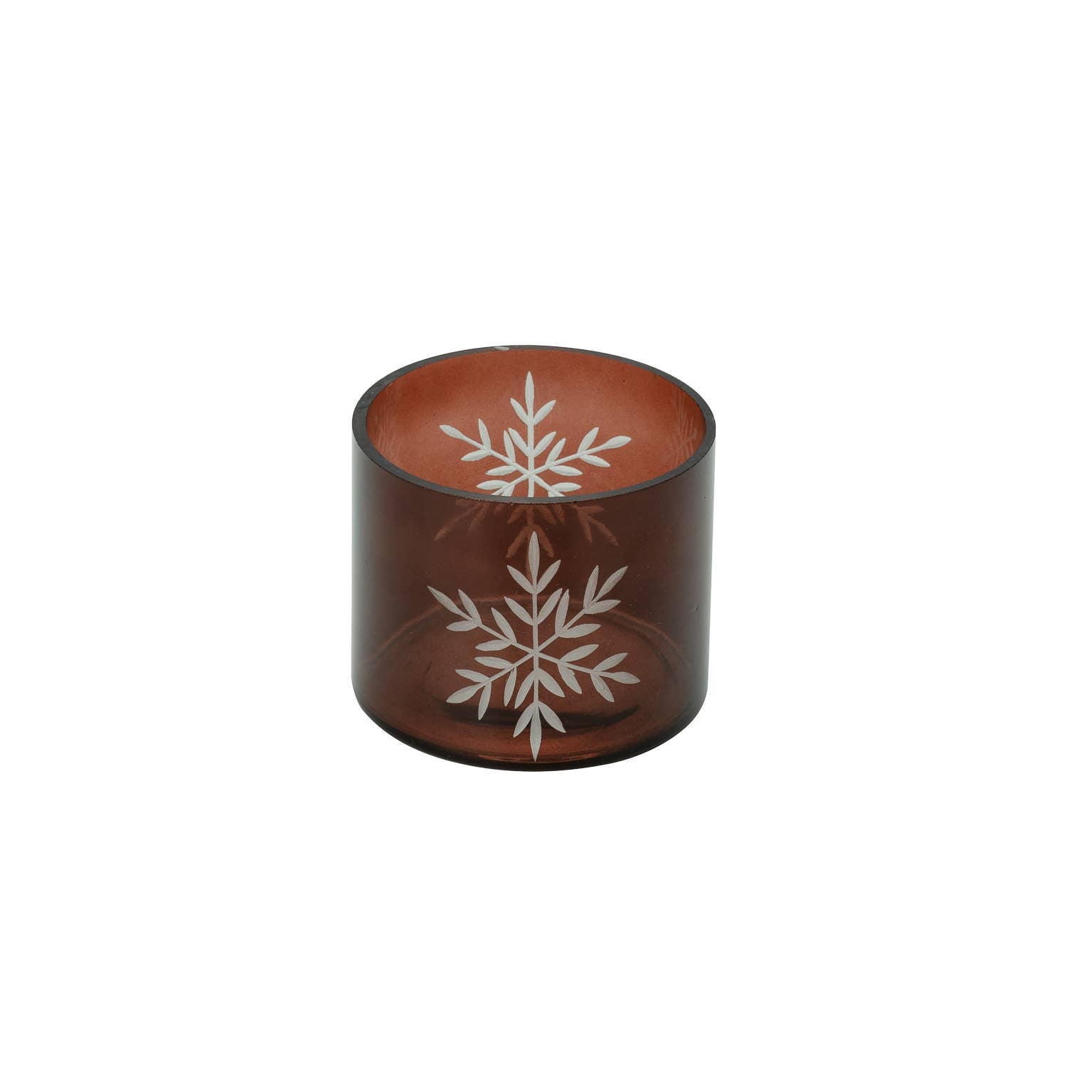 Votive Holder, Snowflake Red