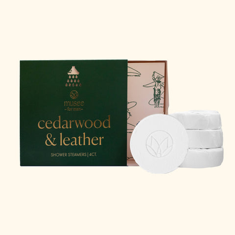 Shower Steamers, Cedarwood & Leather