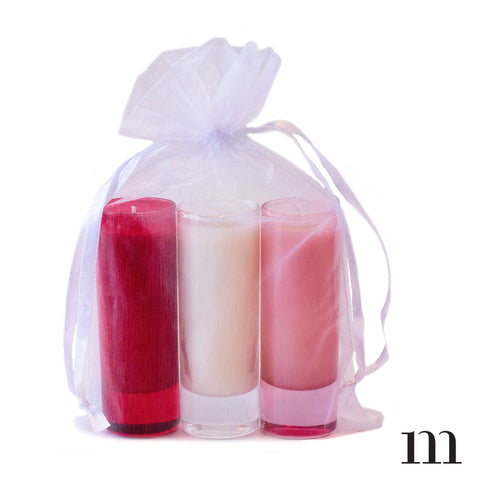 Valentine's Day! Valentine Gift Set, 3 Votive Candles