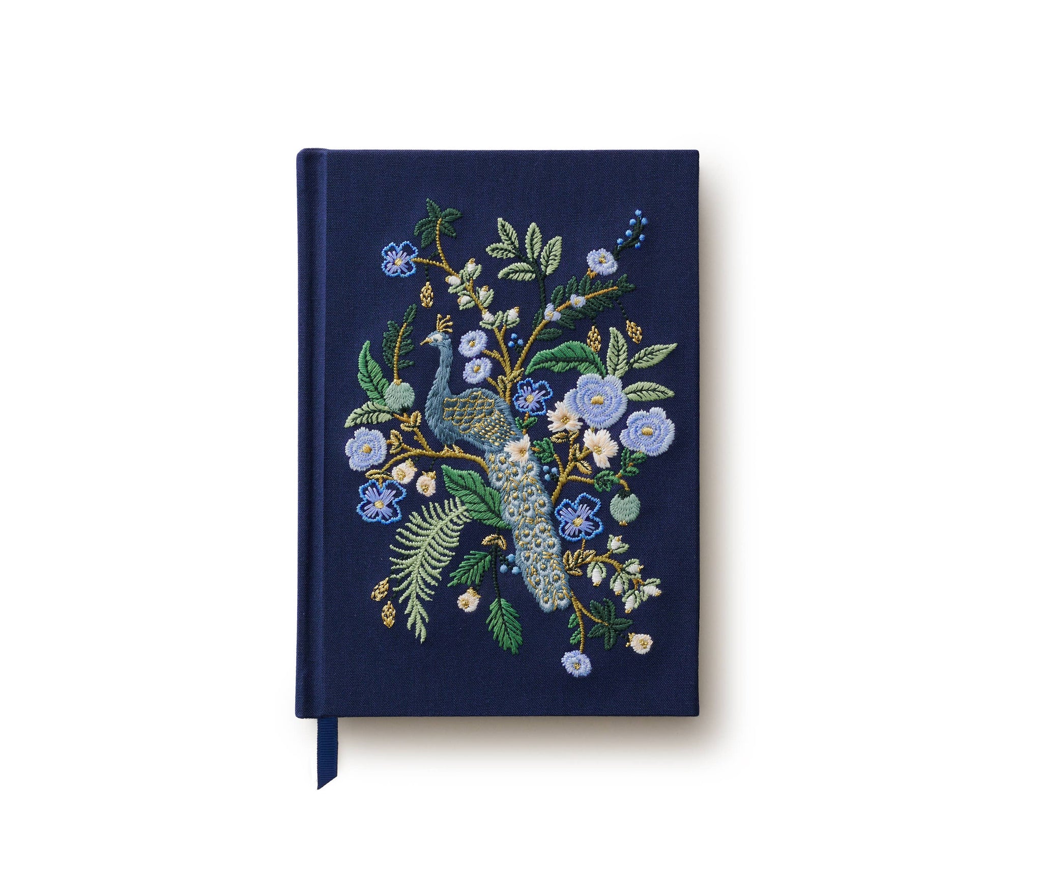 Journal, Peacock Embroidered