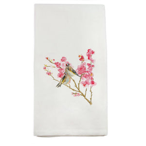 Tea Towel, Cherry Blossom with Birds