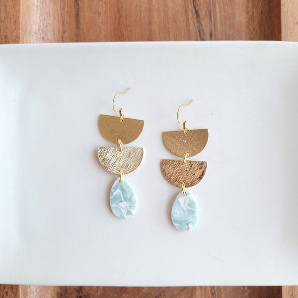 Earrings, Aria - Aquamarine