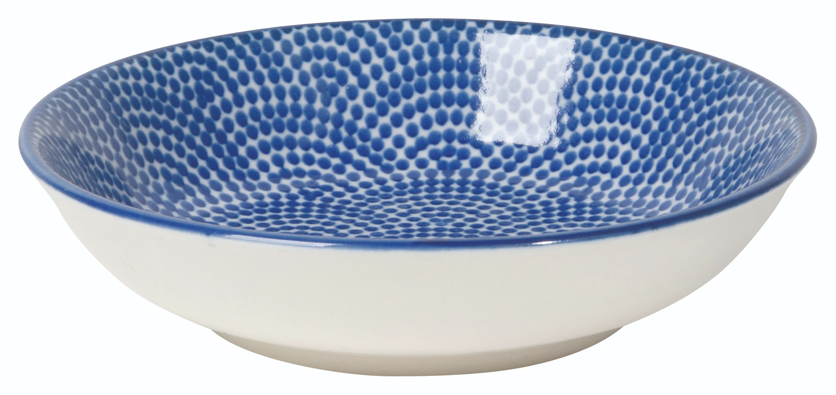 Dip Bowl, Blue Waves Porcelain