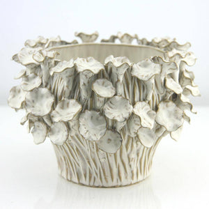 Planter/Vase, Blooming, White: Lg