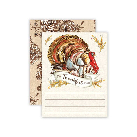 Cards, I'm Thankful For Turkey Placecards