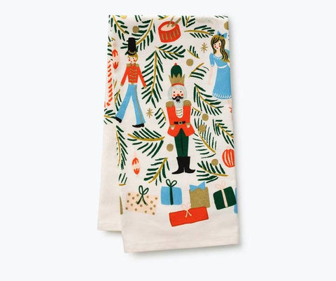 Tea Towel, Christmas Tree Nutcrackers