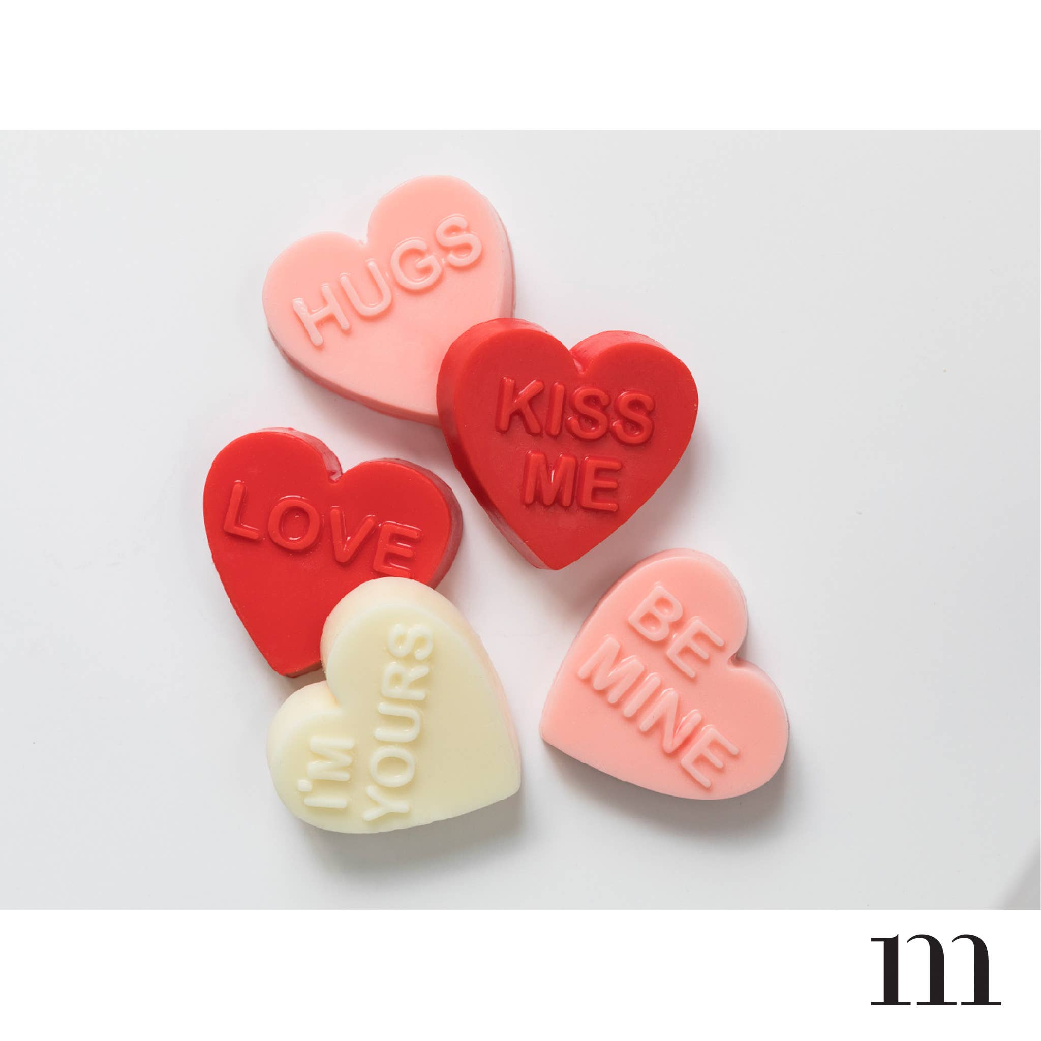 Valentine's Day! Valentine Candy Heart Soaps, S/5